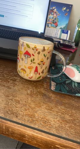 Customer photo review of Mushroom Glass Mug