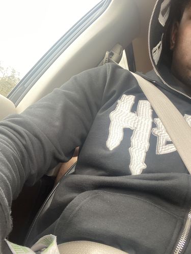 Customer photo review of Anniversary Edition Double Hood Full Zip - Black