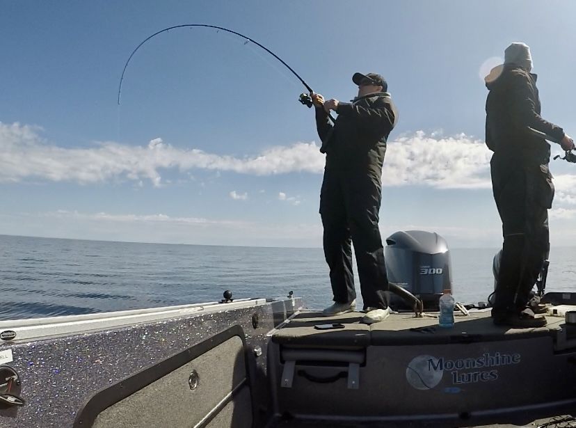Customer photo review of Lake Trout/Salmon Jigging Rod