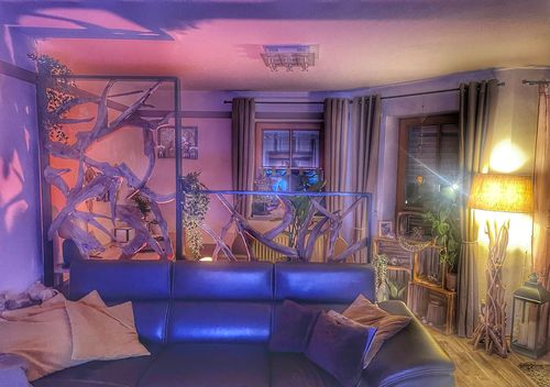 Customer photo review of MAZE Raumteiler Teakholz 140cm x 140cm