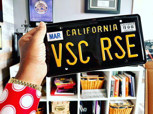 Customer photo review of 1963 CALIFORNIA LICENSE PLATE 6"x12" (156.5mm x 305mm)