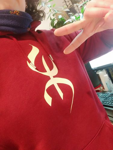 Customer photo review of Sweat à capuche Yaz pour Femme - Premium en Coton Bio - Made In France