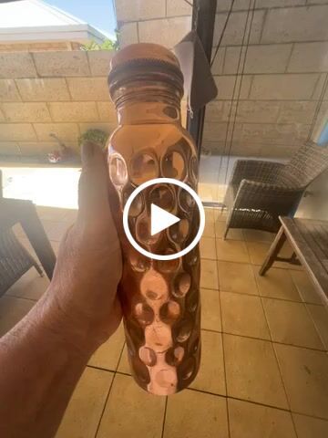 Customer video review of Diamond Copper Water Bottle