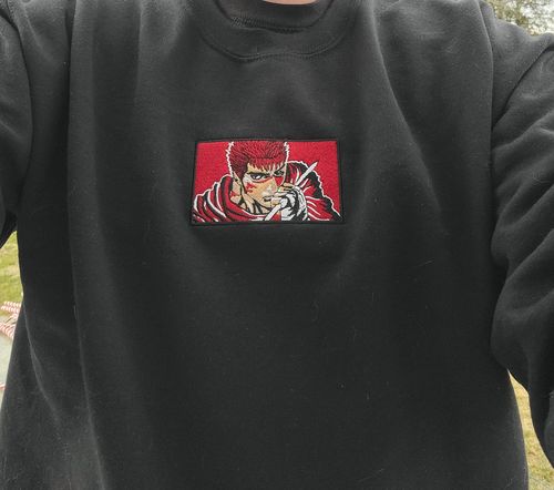 Customer photo review of Guts Embroidered Crew Sweatshirt