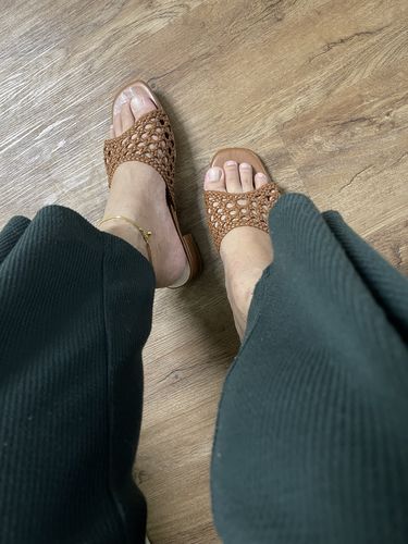 Customer photo review of Helen Slide Sandals