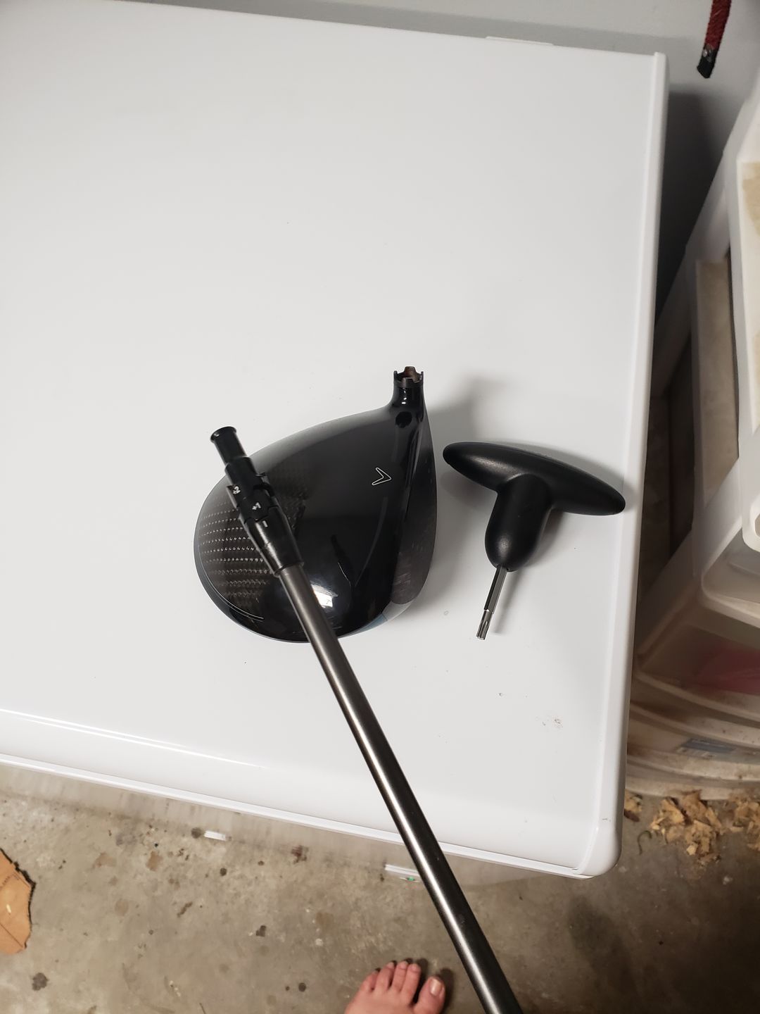 Customer photo review of Callaway Paradym/Rogue ST/Epic Driver Compatible Shaft Adapter