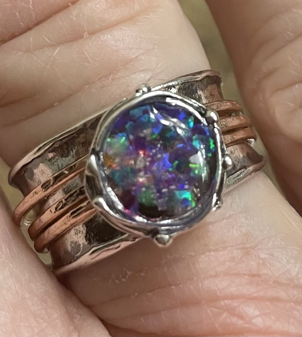 Customer photo review of Two Tone Spin Ring