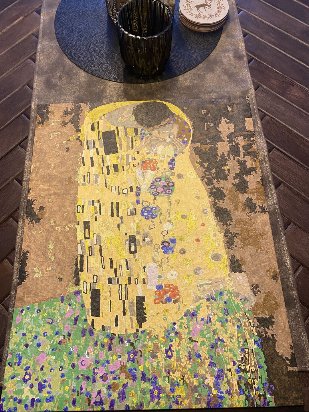 Customer photo review of Malen nach Zahlen - The Kiss - Gustav Klimt