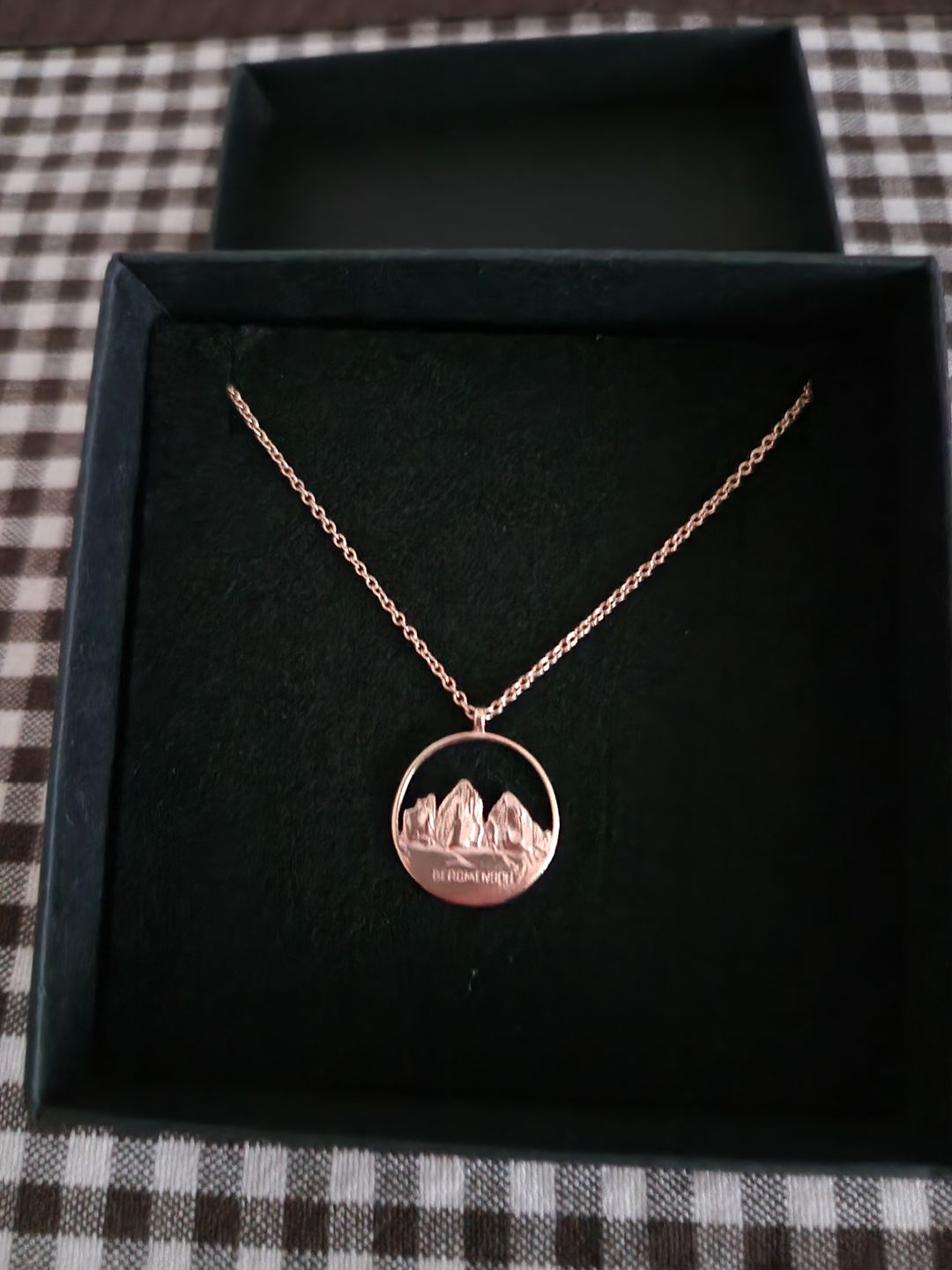 Customer photo review of BERGMENSCH® Tre Cime Halskette 925 Sterling Silber