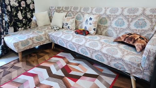 Customer photo review of Sofa Cover Maker's - L Section 2 Piece Covers