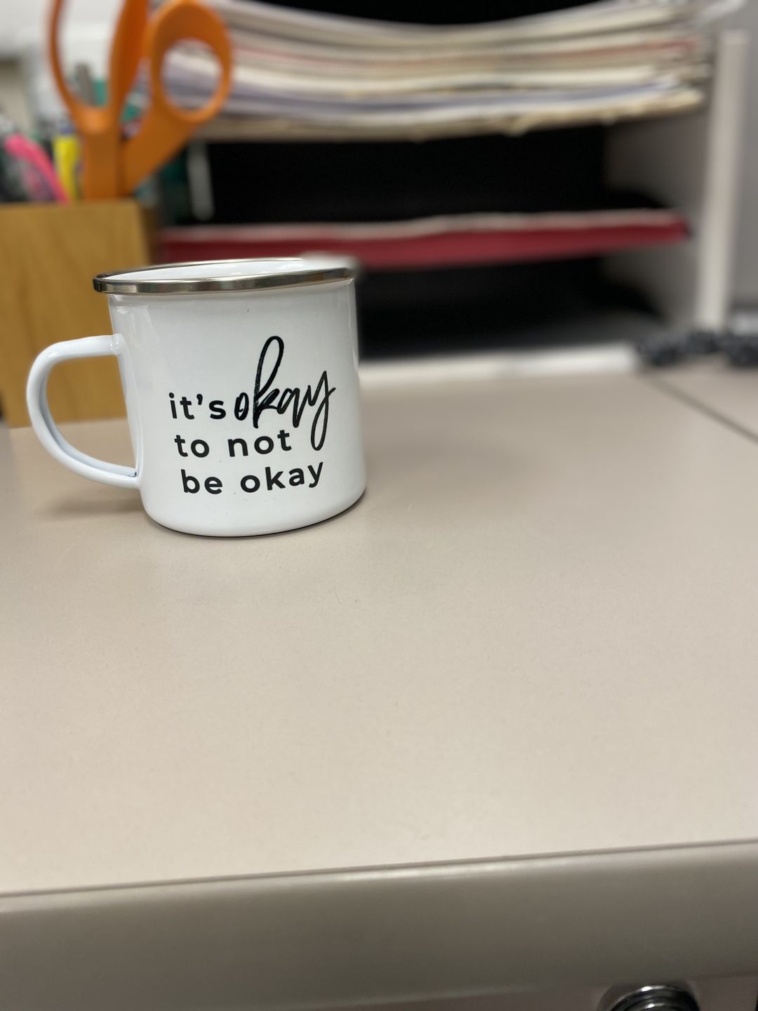 Customer photo review of It's okay to not be okay Campfire Mug