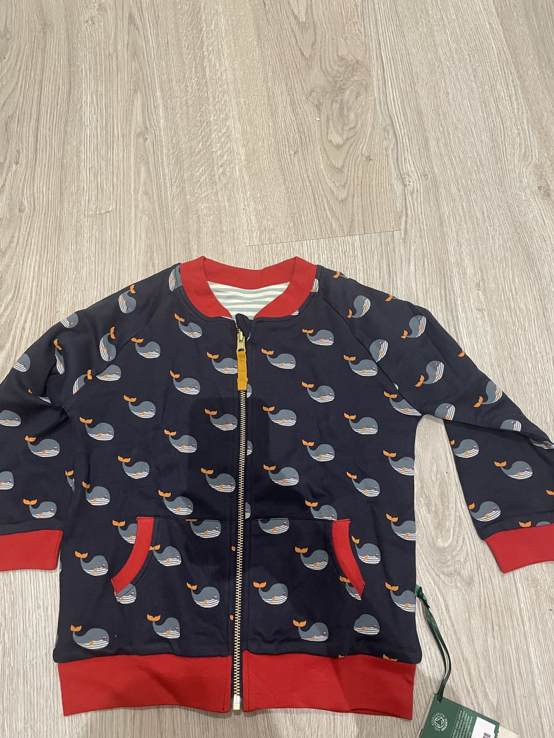 Customer photo review of Whale Song Reversible Easy Rider Jacket