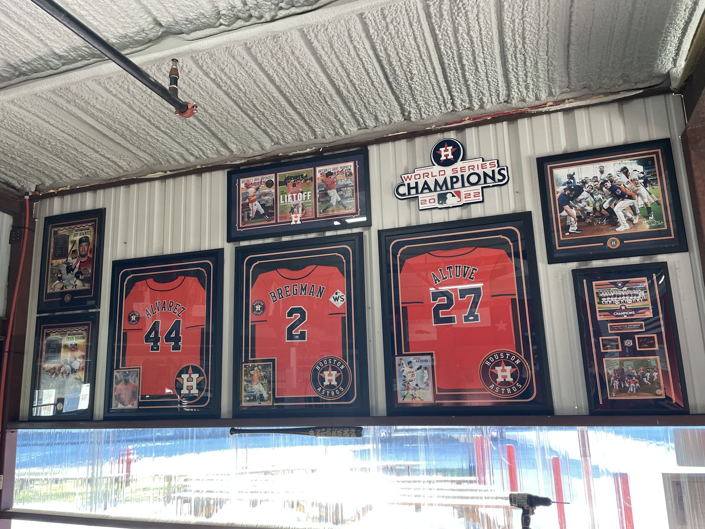 Customer photo review of Houston Astros World Series 2022 3D Metal Wall Art