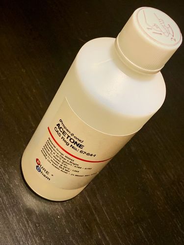 Customer photo review of Acetone 500ml
