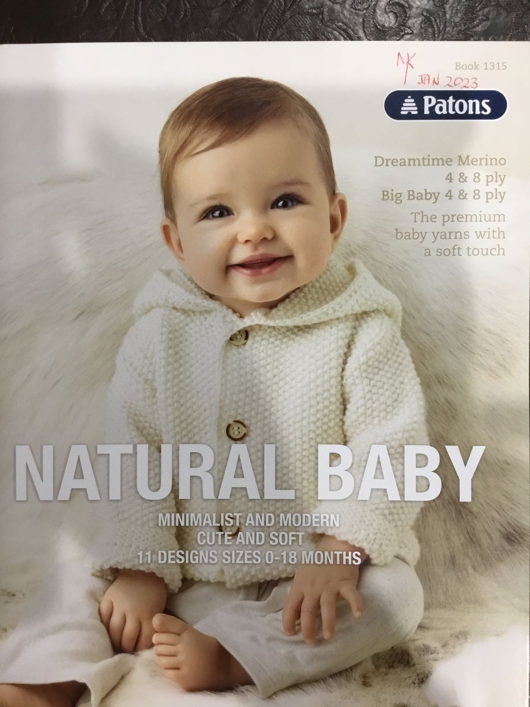 Customer photo review of Natural Baby - Patons Book 1315