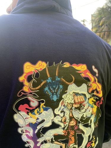 Customer photo review of Luffy Gear 5 / One Piece Hoodie