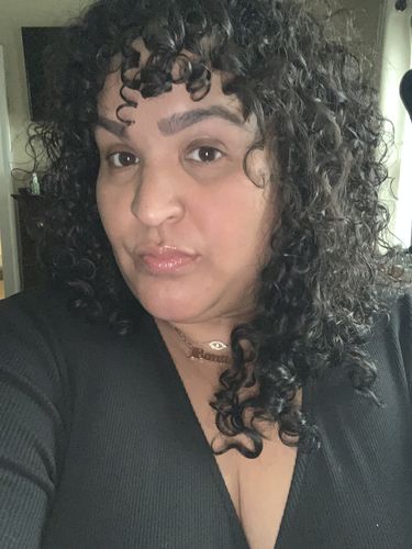 Customer photo review of Curly Natural Black 110G