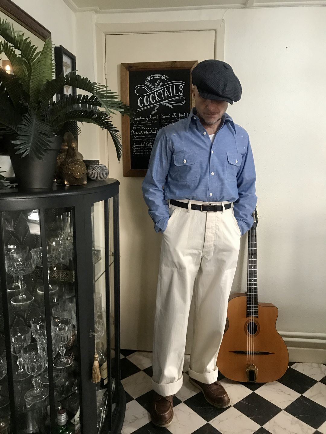 Customer photo review of USN Herringbone Deck Pants