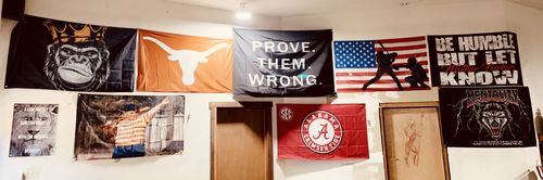 Customer photo review of Wolf Flag