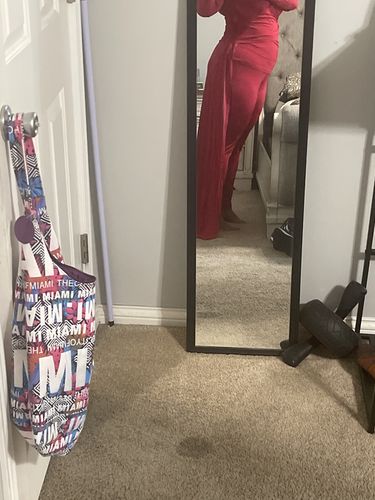 Customer photo review of Fashion Casual Irregular Wrap Chest Long Sleeve Large Size Two Piece Pants Set