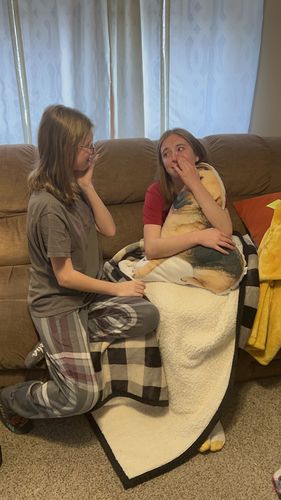 Customer photo review of Create A Custom Dog Pillow