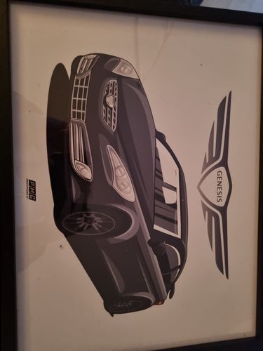 Customer photo review of Dein handgezeichnetes Fahrzeug als Poster eingerahmt