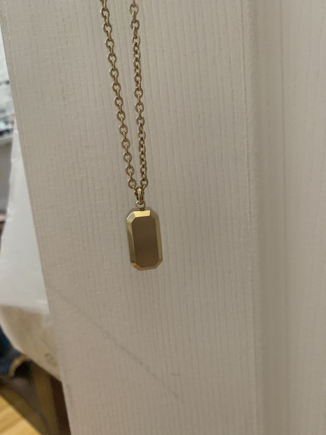 Customer photo review of Beveled Edge Urn Pendant
