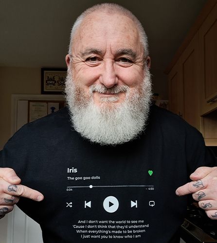 Customer photo review of Your Favorite Song T-Shirt Music Player