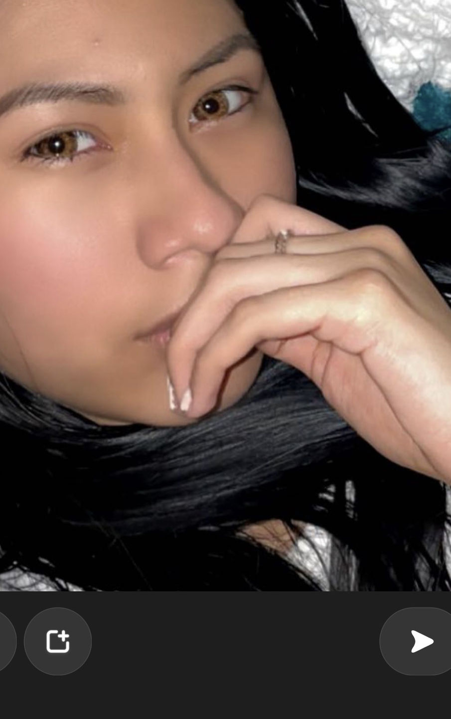 Customer photo review of New 3-Tone Hazel Brown Prescription Colored Contact Lenses