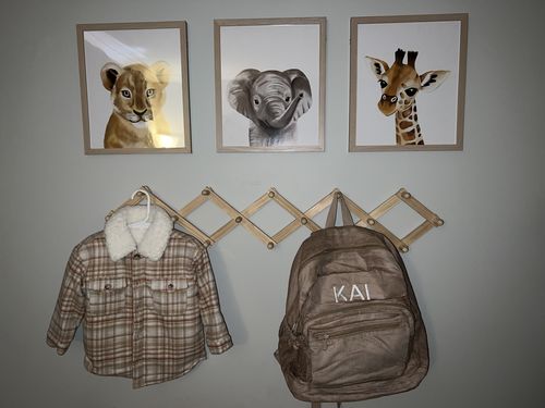 Customer photo review of Corduroy Backpack - Camel