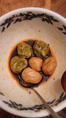 Customer photo review of Frozen [F4] Lamb Dumplings w/ Spicy & Sour Sauces (30 Pieces/5 Servings)