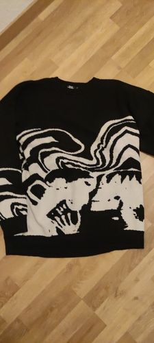 Customer photo review of Skeletons Knit Sweater