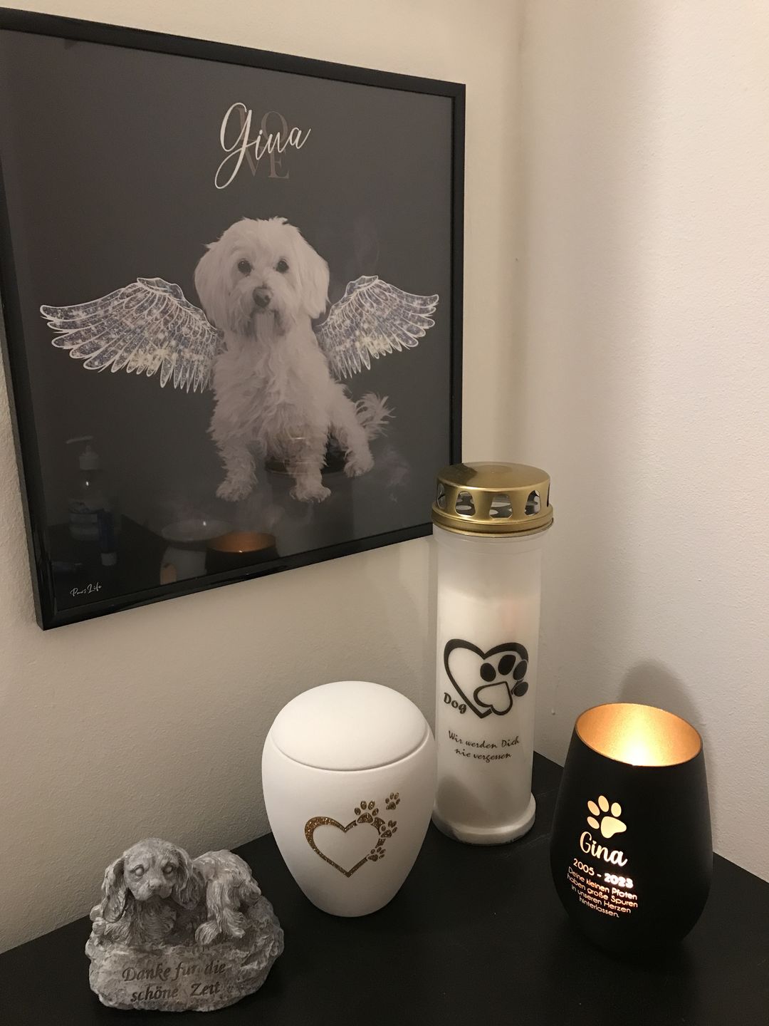 Customer photo review of Personalisiertes Portrait - Diamant Engel Stil