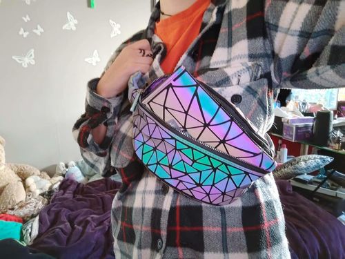 Customer photo review of Sac banane holographique | Éclair