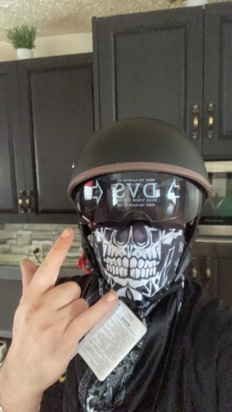 Customer photo review of Face Mask - Skull Styles