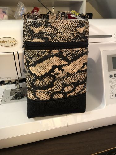 Customer photo review of Wanderlust Phone Bag Pattern