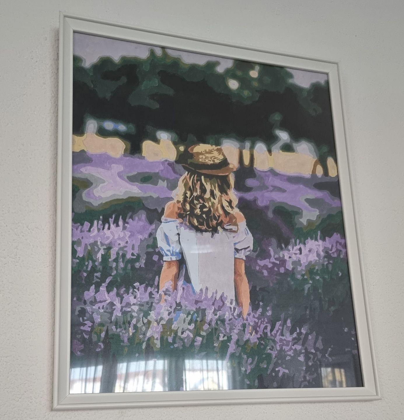 Customer photo review of Malen nach Zahlen - Frau im Lavendelfeld