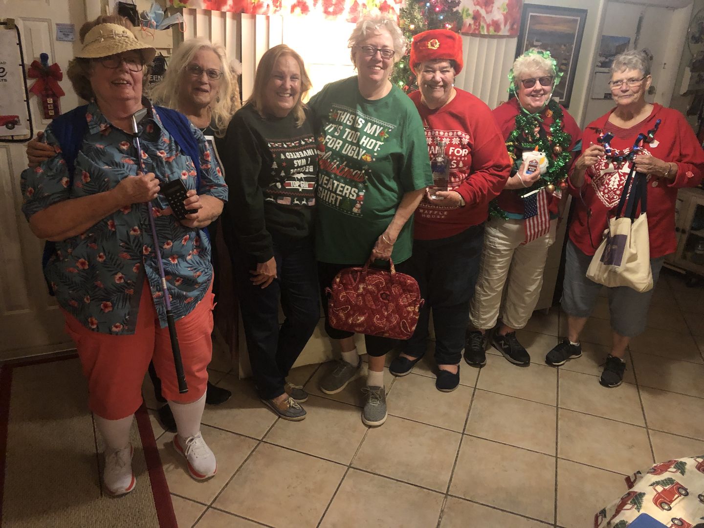 Customer photo review of Office Christmas Sweater Party Murder Mystery Game Kit