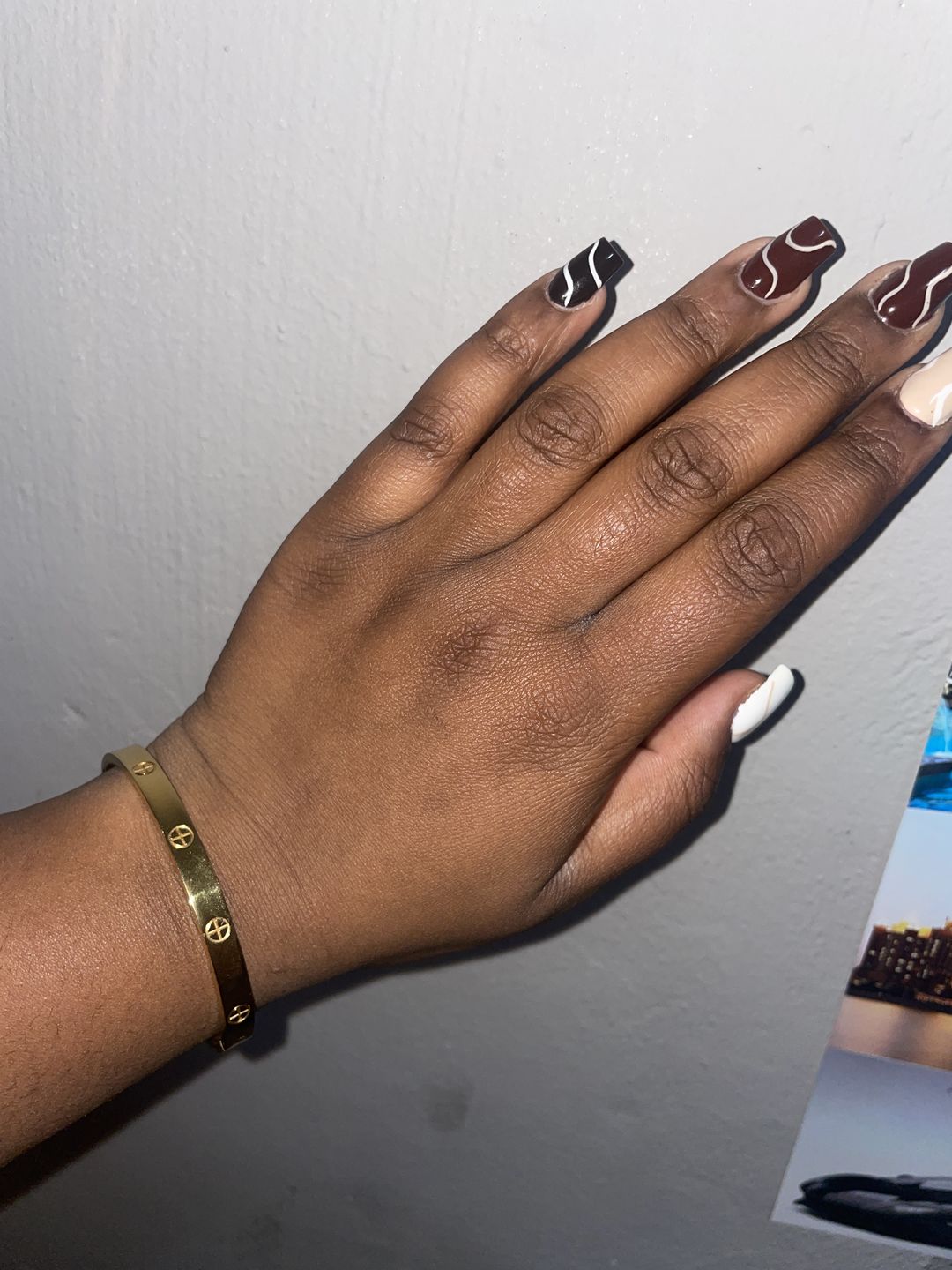 Customer photo review of Crossed Arianna Armreif | 18K vergoldet