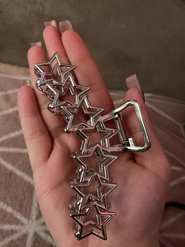 Customer photo review of Rock The Scene Star Hair Claw