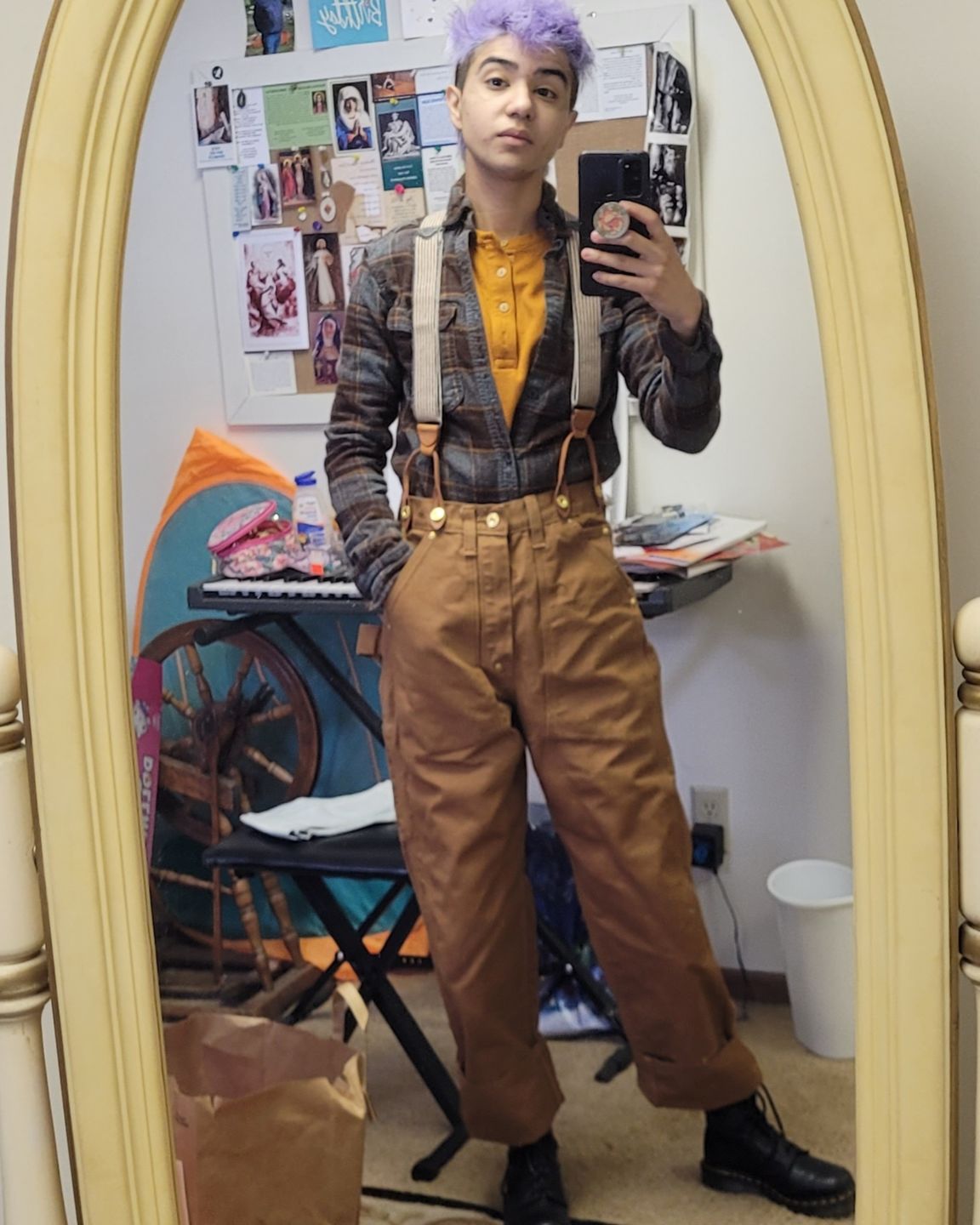 Customer photo review of Heavy Duty Canvas Double Knee Pants