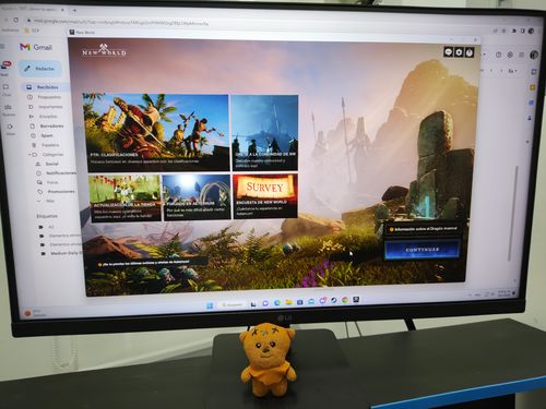 Customer photo review of Monitor LG 27MP400-B 27" Full HD 1920 x 1080 IPS con AMD FreeSync de 3 lados prácticamente sin bordes, control en pantalla Negro