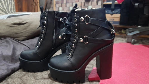 Customer photo review of PLATFORM PUNK BOOTS