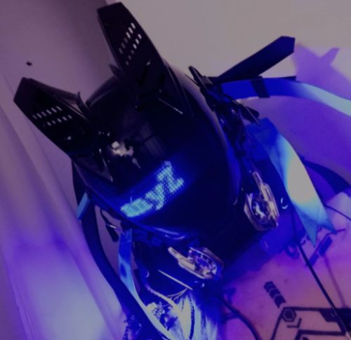 Customer photo review of Helmet Cyberpunk