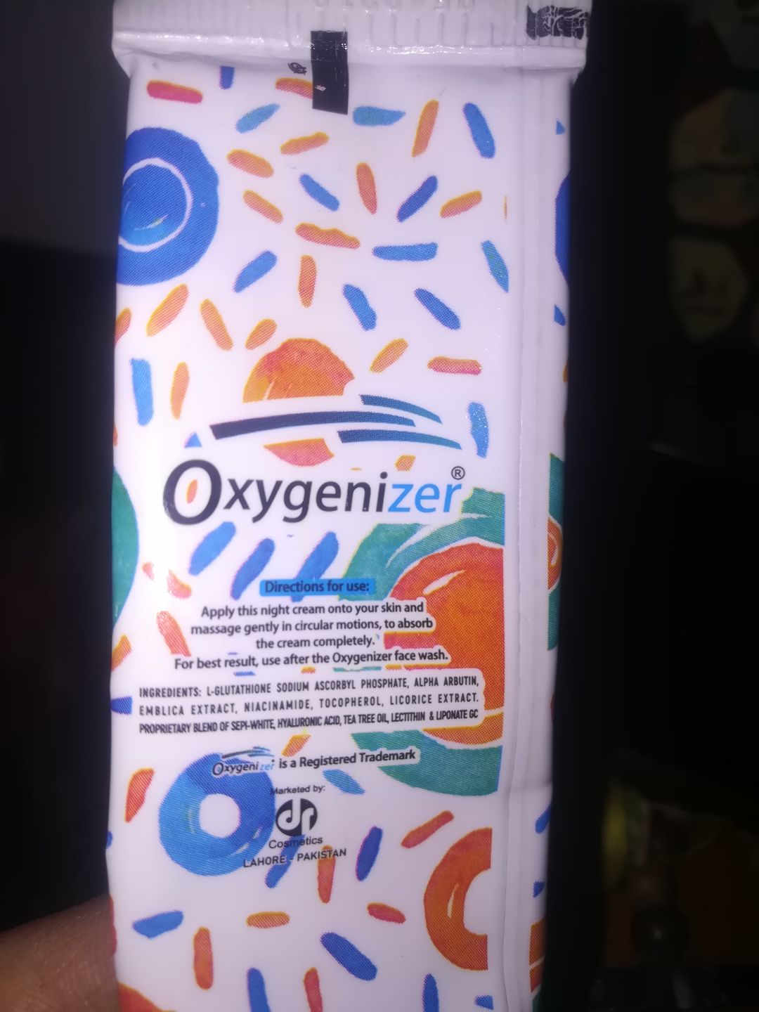 Customer photo review of Cream For Skin Whitening – Oxygenizer
