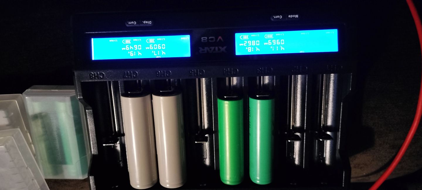 Customer photo review of XTAR VC8 8 Bay Smart Li-ion Battery Charger