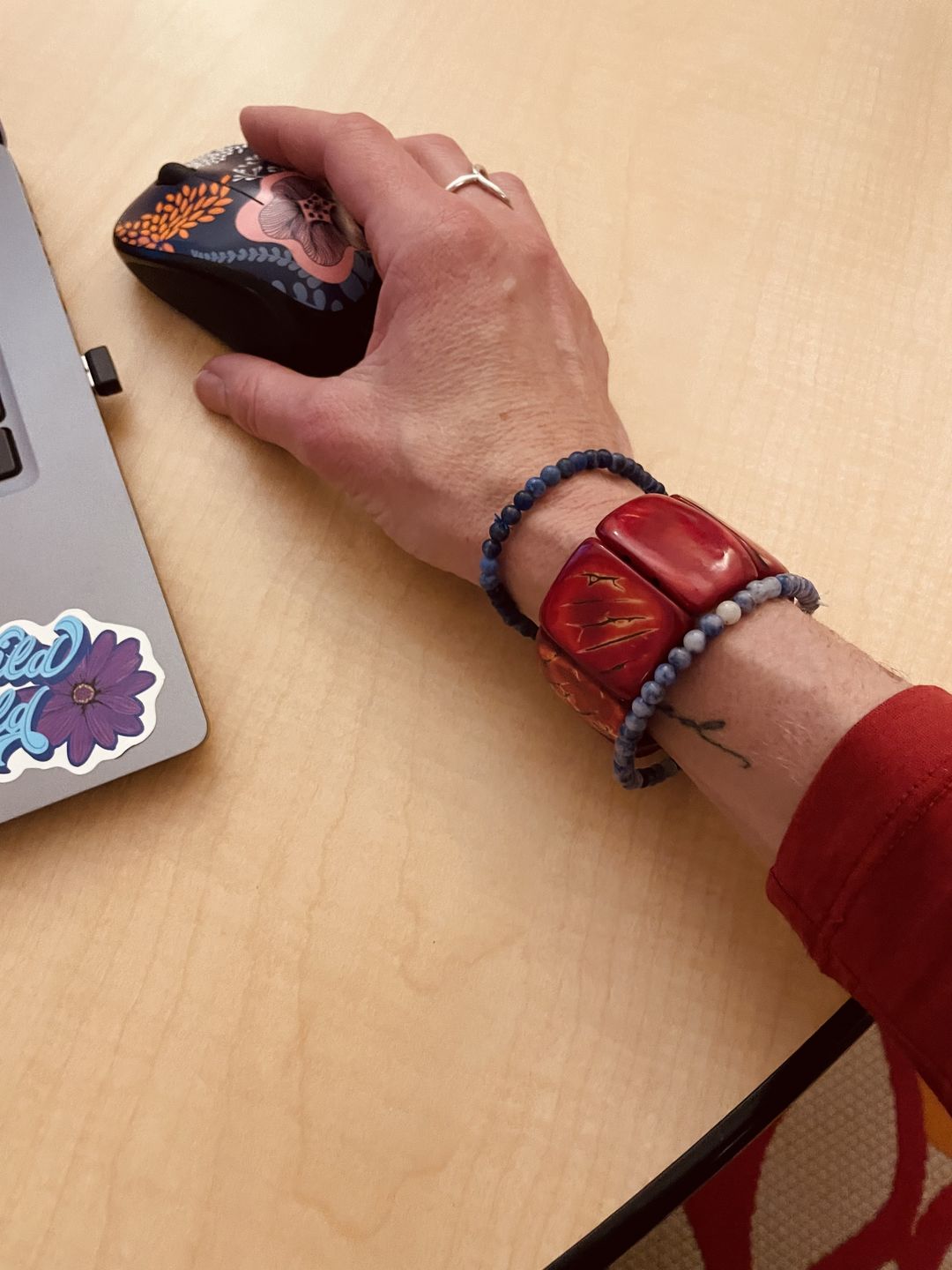 Customer photo review of Natural Stone Bracelet
