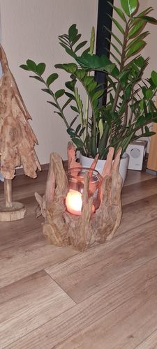 Customer photo review of Wurzel Kerzenständer VONDRO mit Glas