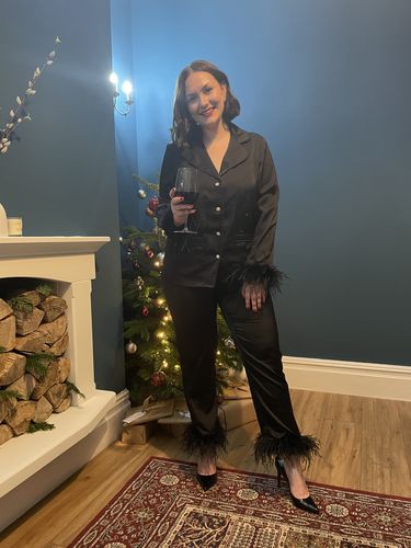Customer photo review of RENT Nadine Merabi Darcie Pyjamas (RRP £150)