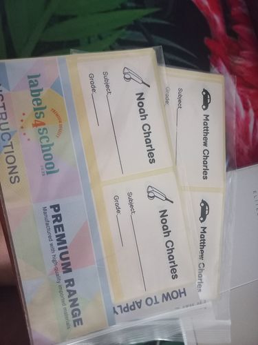 Customer photo review of Book Labels